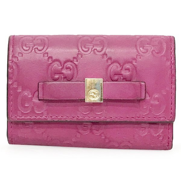 【タイムセール!】 GUCCI グッチ 388682 シマ キーケース マゼンダ レザー シマ 女性用財布 【タイムセール!】 GUCCI グッチ 388682 シマ キーケース マゼンダ レザー シマ 女性用財布