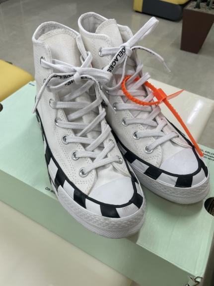 24cm 超美品 Converse Off-White Chuck Taylor All-Star 70 Hi コンバース オフホワイト チャックテイラー 確実正規品