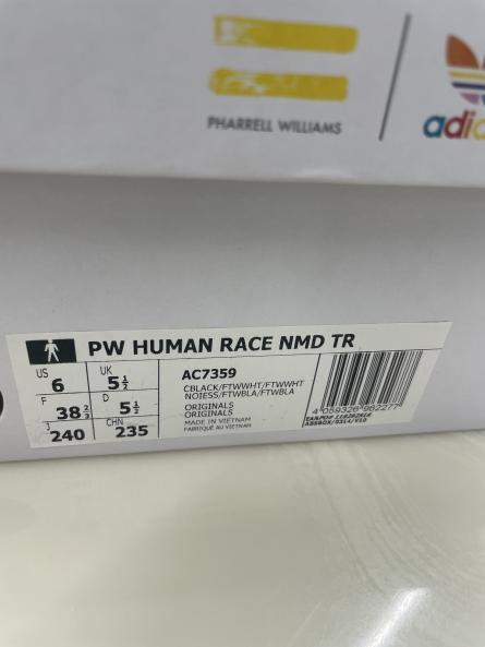24cm 美品 adidas HARRELL WILLIAMS PW HUMAN RACE NMD TR OREO アディダス ファレル・ウィリアムス ヒューマンレース_画像4