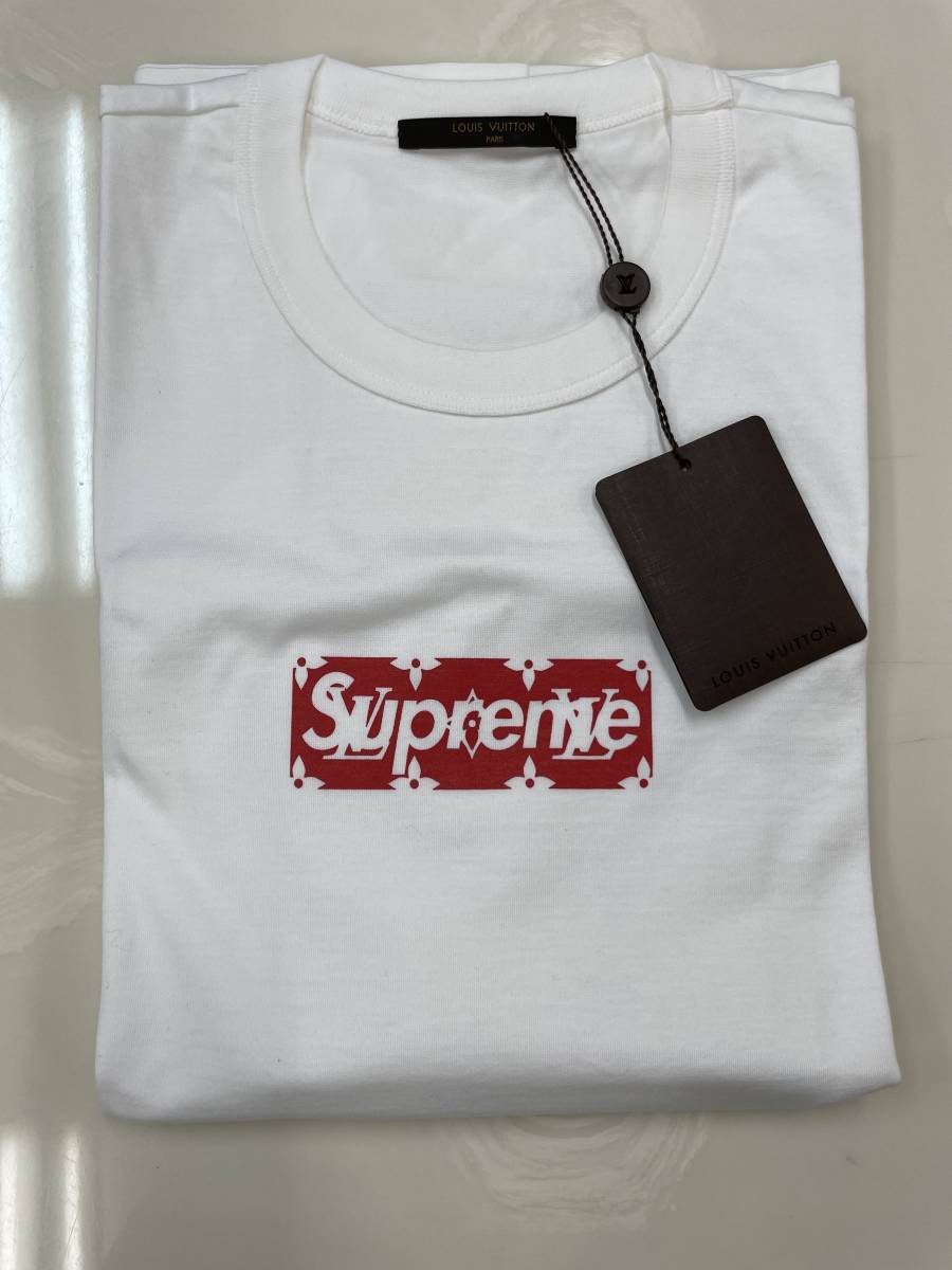新品 確実正規品 Lサイズ Supreme(シュプリーム)×Louis Vuitton(ルイ・ヴィトン) / ボックス ロゴ Tシャツ(Box Logo Tee)