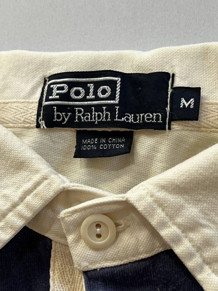 Ralph Lauren ラガーシャツ　古着　ラルフローレン　ボーダー POLO_画像4