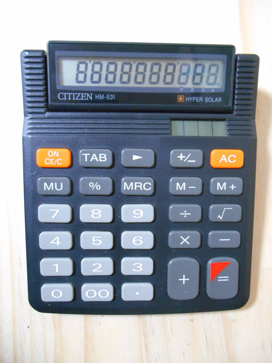 [A317]CITIZEN Citizen HM-531 calculator 10 column 10keta solar HYPER SOLAR used 