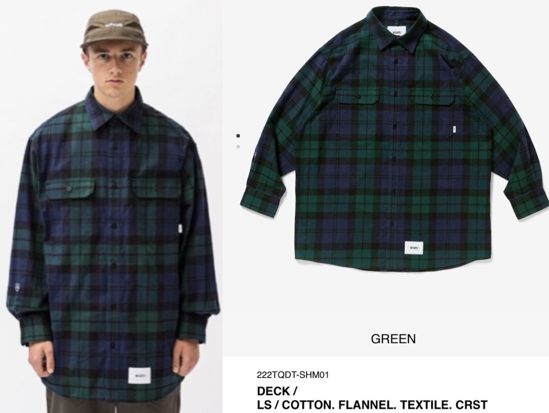 買取り実績 22aw WTAPS DECK LS COTTON. FLANNEL ecousarecycling.com