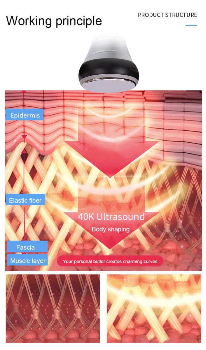 6in1 脂肪溶解リポレーザー & 40Kキャビテーション RF 6in1 脂肪溶解リポレーザー & 40Kキャビテーション RF