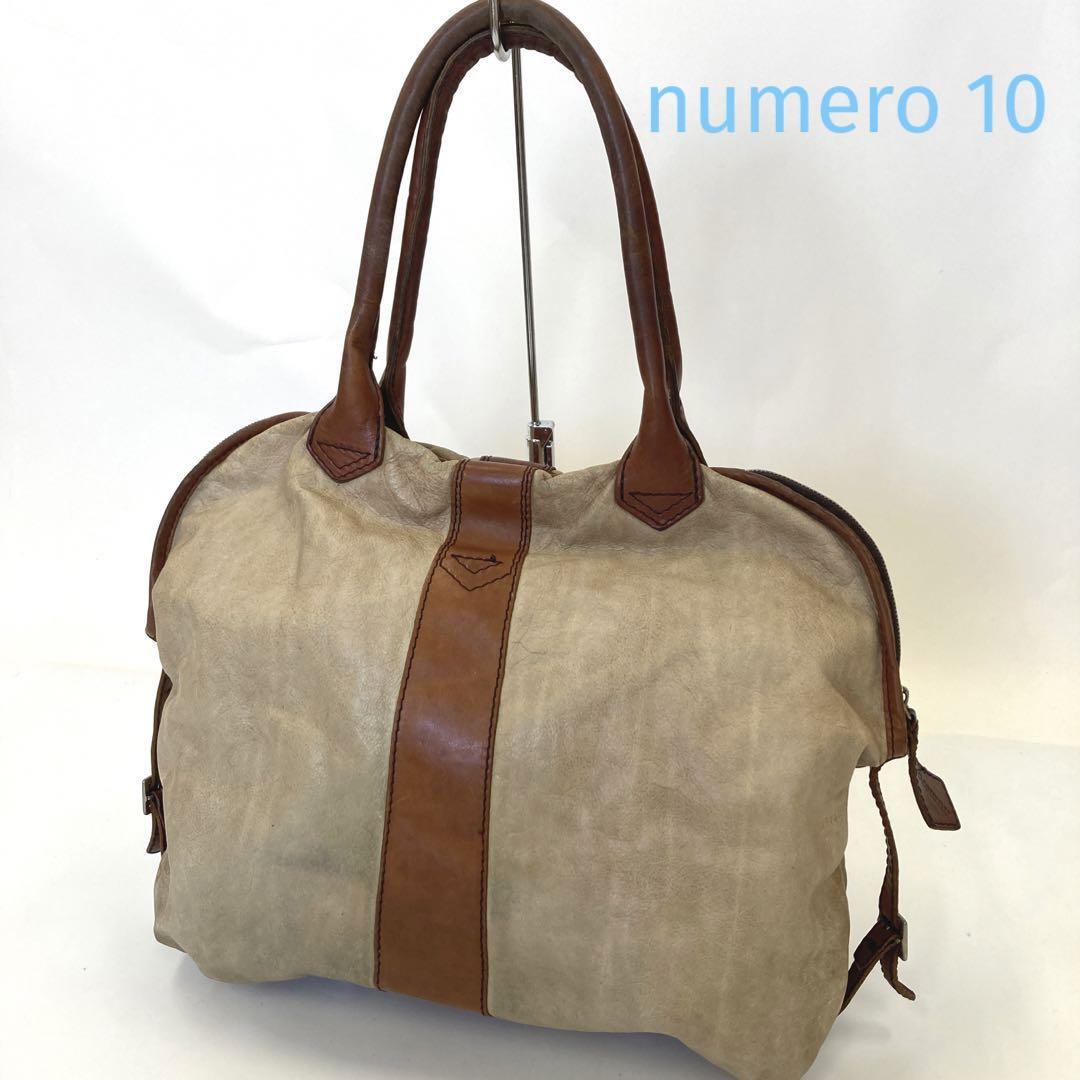 人気ブランド numero 10948 レザーバッグ ビンテージ加工 10 トート