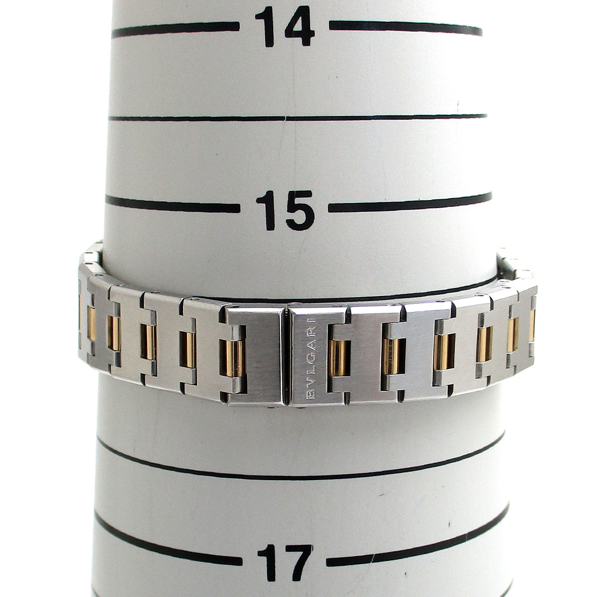 ブルガリブルガリ 時計 K18コンビ レディース ロゴ 黒文字盤 BB26SG BB26SGD 腕時計 クォーツ 磨き仕上げ済_画像10