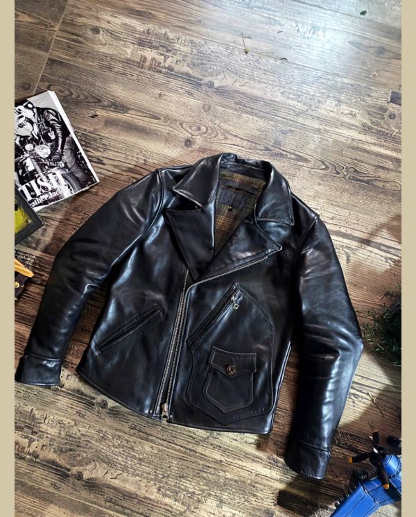 ☆細部まで完璧な仕上がり☆50sヴィンテージ復刻 上質 カウレザーDポケ レザーライダース ジャケット☆革ジャン L~4XL 未使用新品_画像1
