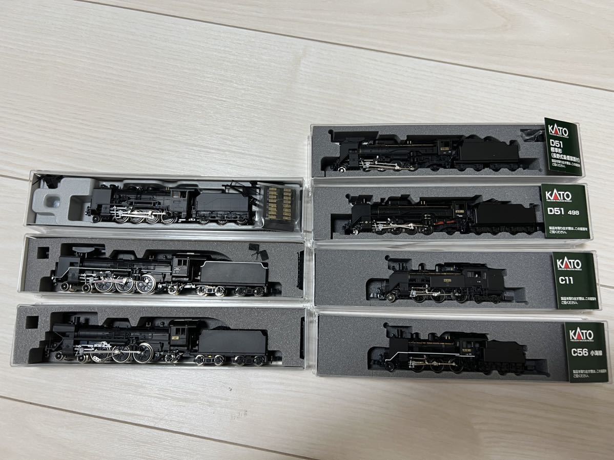 Nゲージ KATO 蒸気機関車 鉄道模型 まとめ売り C57 9600 C11 C56 D51