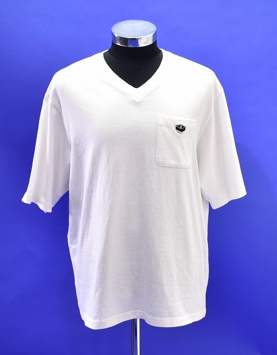 UNDERCOVER （アンダーカバー）UC1B4809 V-NECK POCKET S/S Tee Vネック ポケット 半袖 Tシャツ 白 WHITE 2 MADE IN JAPAN ワッペン 刺繍