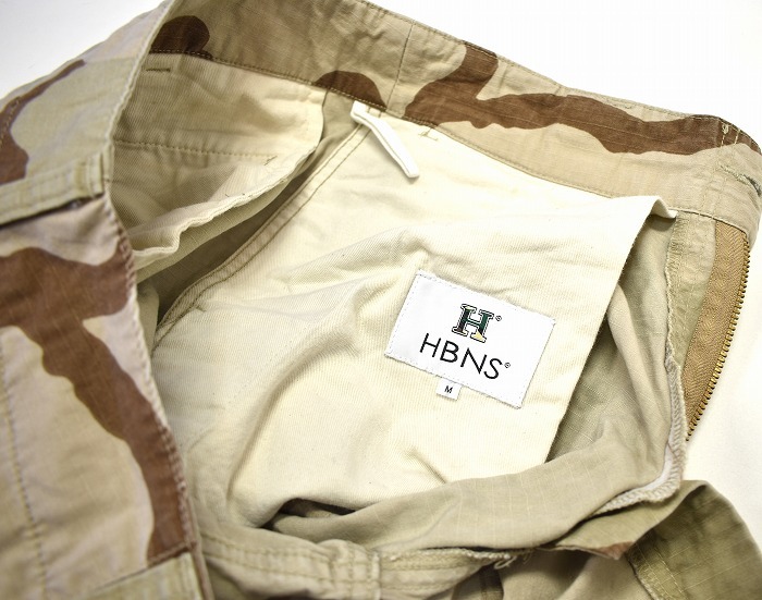 HABANOS（ハバノス）CAMO SHORT PANTS カモショートパンツ Shorts ワイドショーツ プリーツ タック ハーフ ショート 迷彩 デザート M_画像7