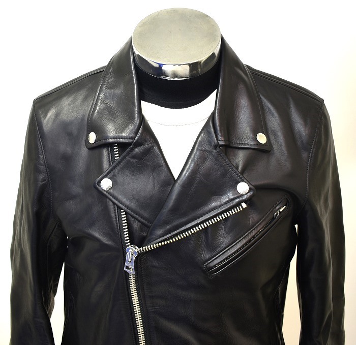 MISTERGENTLEMAN (ミスタージェントルマン) LEATHER RIDERS JACKET レザー ライダース ジャケット カウレザー ブルゾン Mr.GENTLEMAN L_画像4