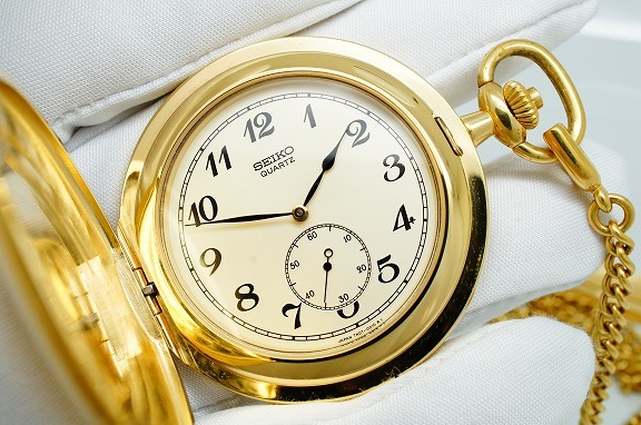 ◇超美品・超希少◇ 贈 内閣総理大臣 SEIKO QUARTZ懐中時計クォーツ