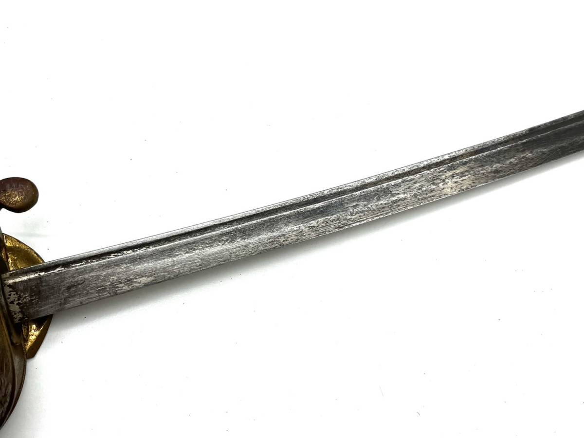 h1192 時代物 サーベル 指揮刀 日本刀 模造刀 長さ88㎝ レイピア 鞘 桜 