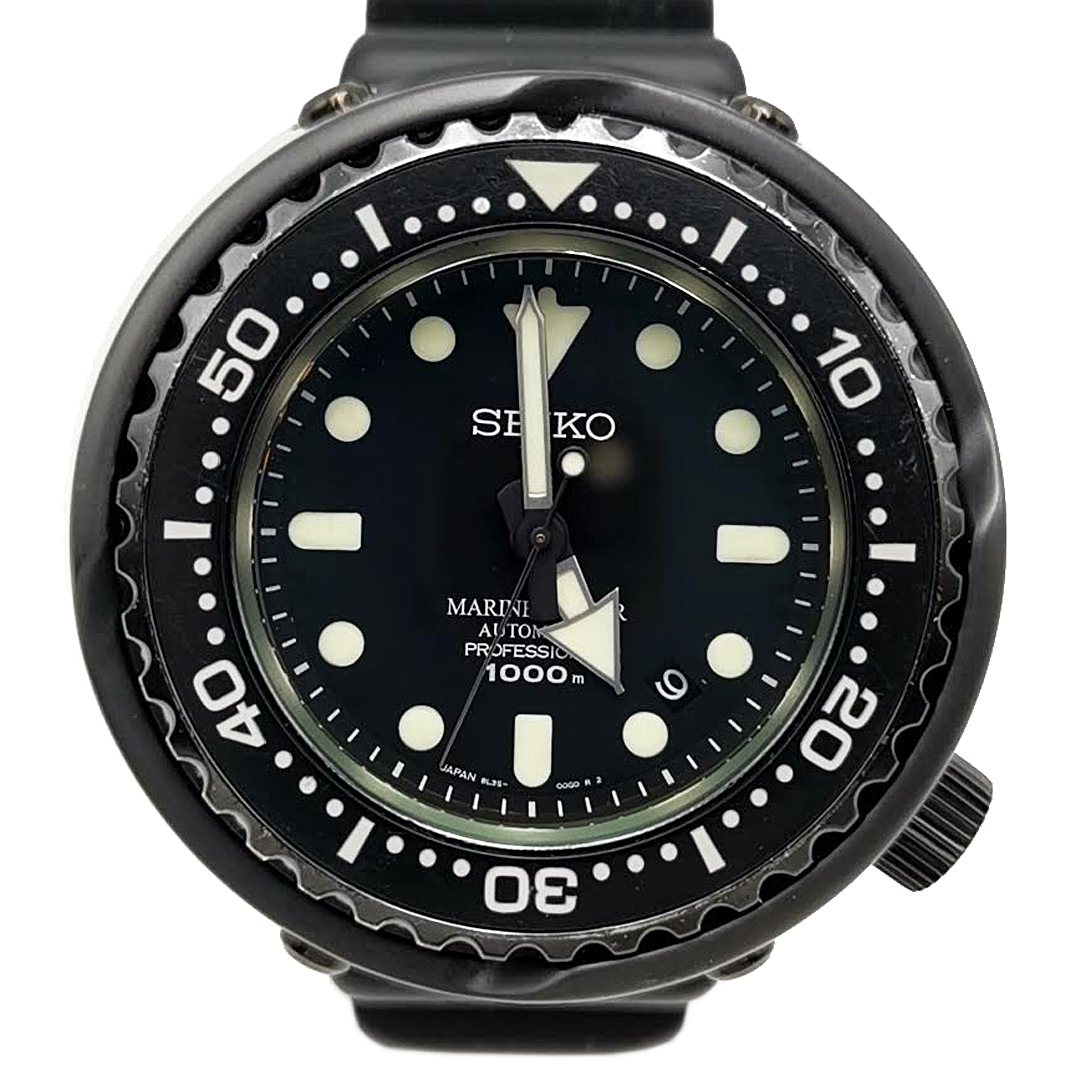 送料無料 美品 セイコー プロスペックス 腕時計 3針 SBDX013 8L35-00H0 自動巻き 黒 ブラック系 メンズ