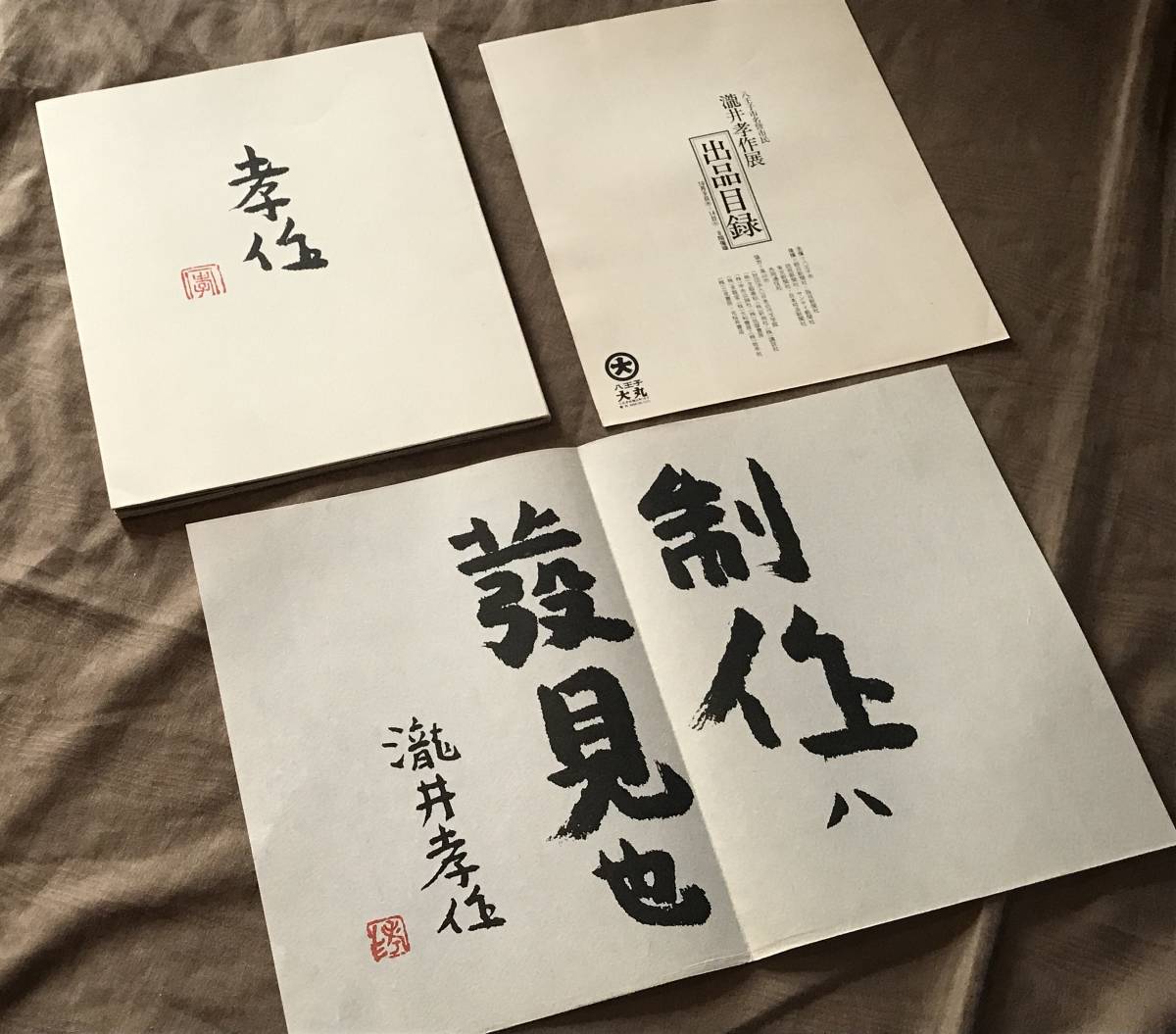 八王子名誉市民 瀧井孝作 展記念誌　無限抱擁 白い障子 折柴句集 山櫻 資料 史料 年譜 河東碧梧桐_画像1