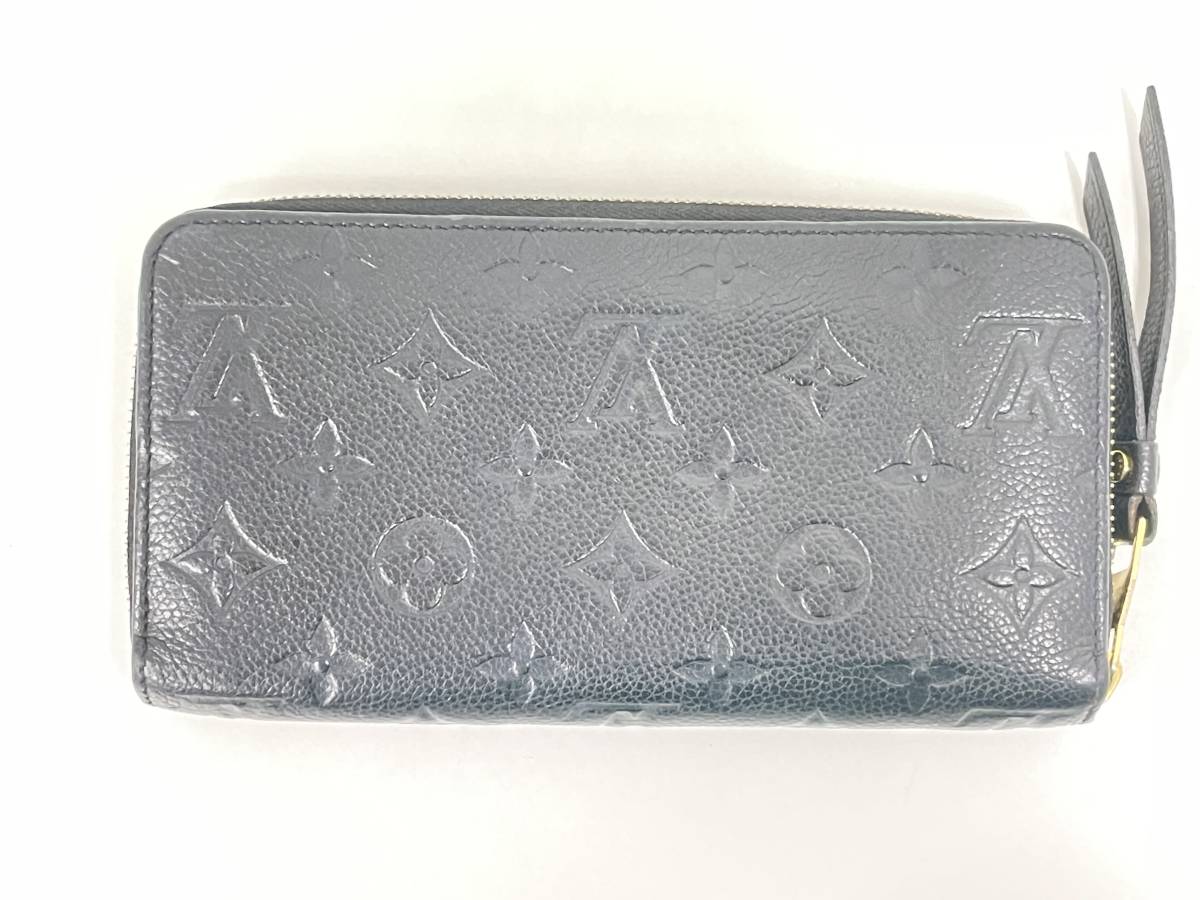 LOUIS VUITTON ルイヴィトン LV ジッピーウォレット M61864 モノグラム・アンプラント ノワール 長財布 モノグラムライン_画像2