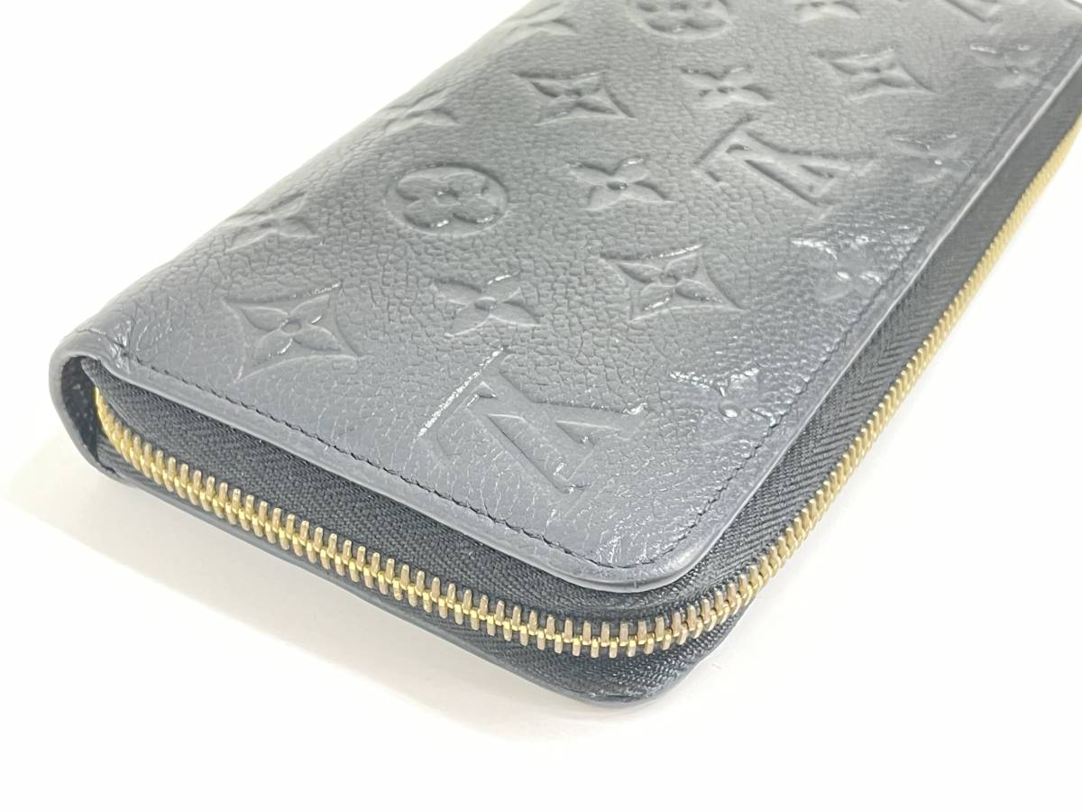 LOUIS VUITTON ルイヴィトン LV ジッピーウォレット M61864 モノグラム・アンプラント ノワール 長財布 モノグラムライン_画像3