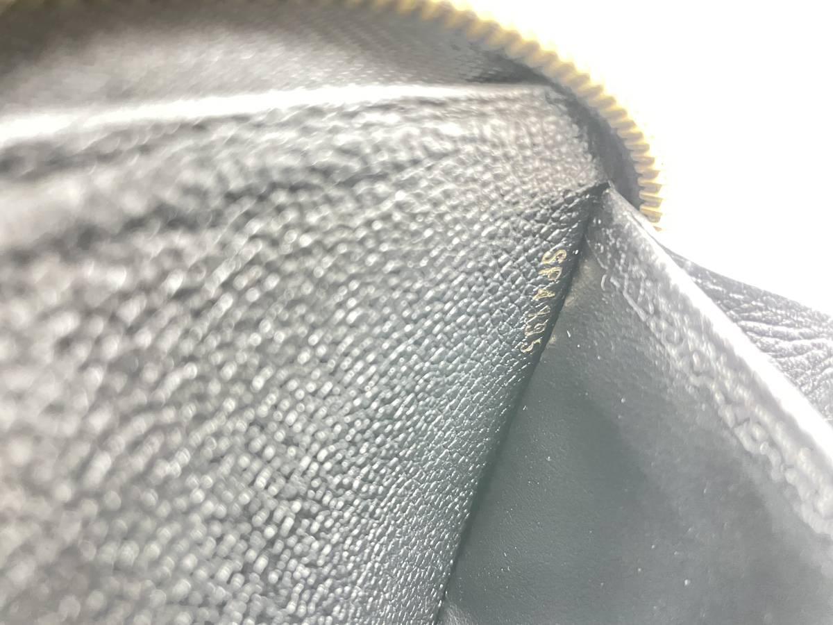 LOUIS VUITTON ルイヴィトン LV ジッピーウォレット M61864 モノグラム・アンプラント ノワール 長財布 モノグラムライン_画像7