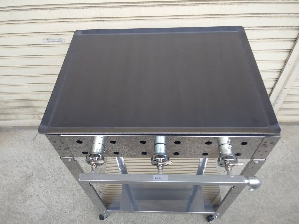  on sale [ exclusive use pcs attaching unused goods teppanyaki grill ] width 60cm okonomiyaki soba festival large amount cooking Event business use propane gas griddle LPG