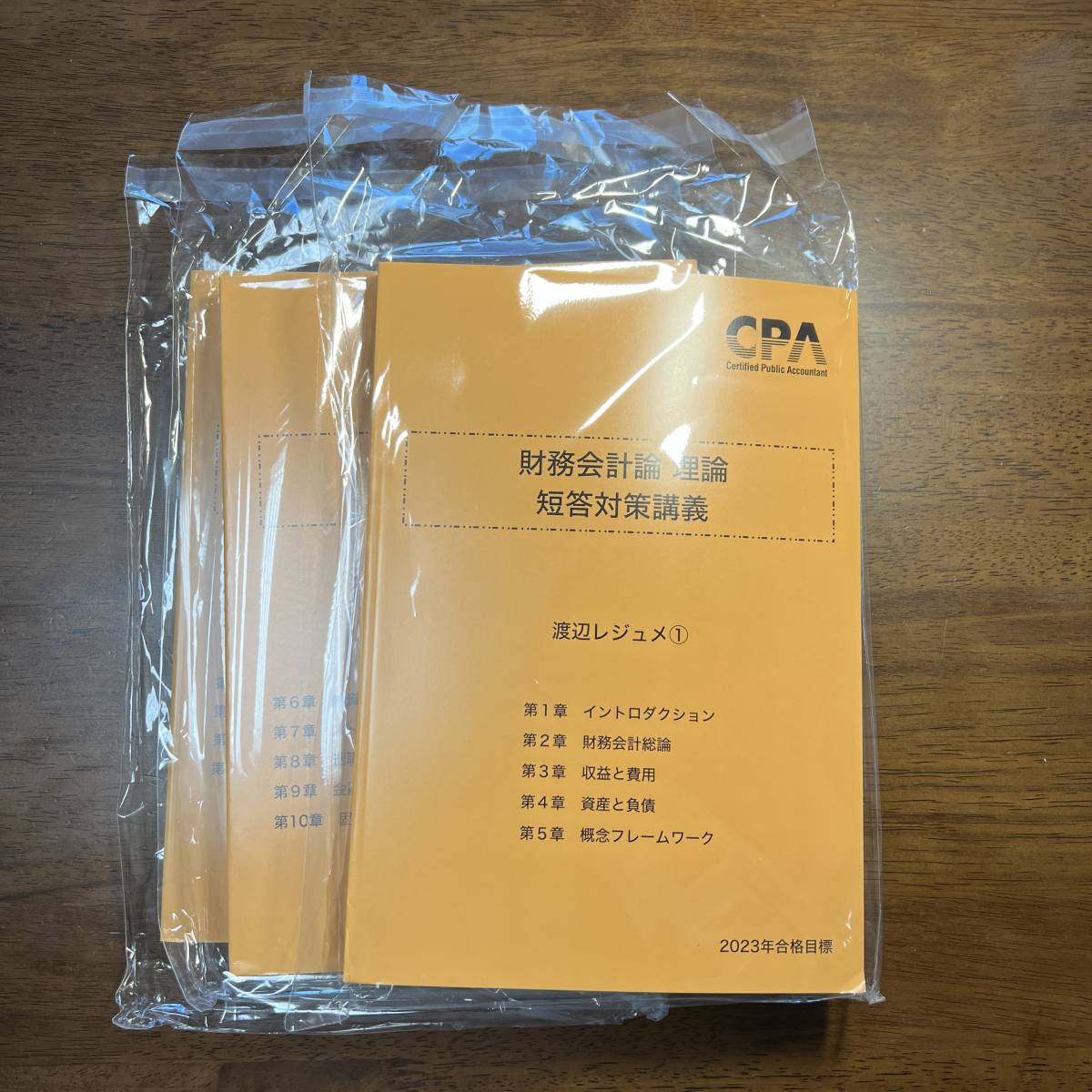 楽天カード分割】 2023年 CPA テキスト 財務会計論 理論 渡辺レジュメ