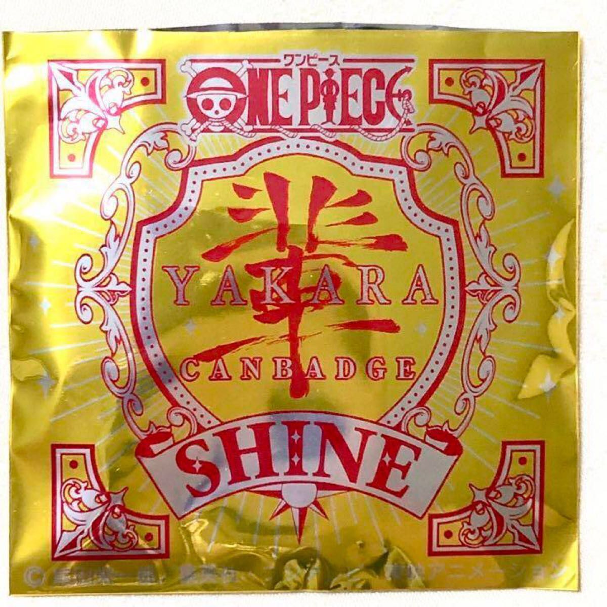 ワンピース フランキー 輩缶バッチ シャイン SHINE 麦わらストア 限定