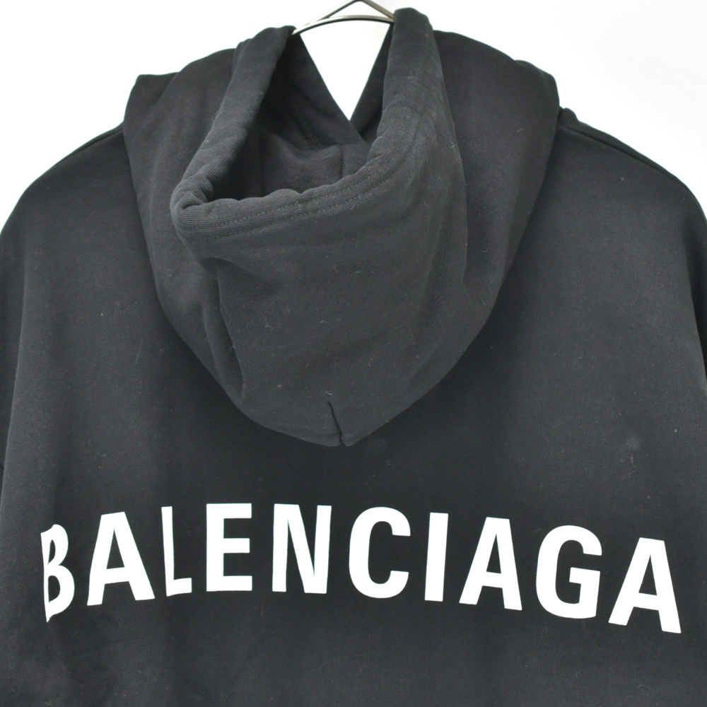 BALENCIAGA (バレンシアガ) 17AW　バックロゴオーバーサイズプルオーバーパーカー　518215_画像4