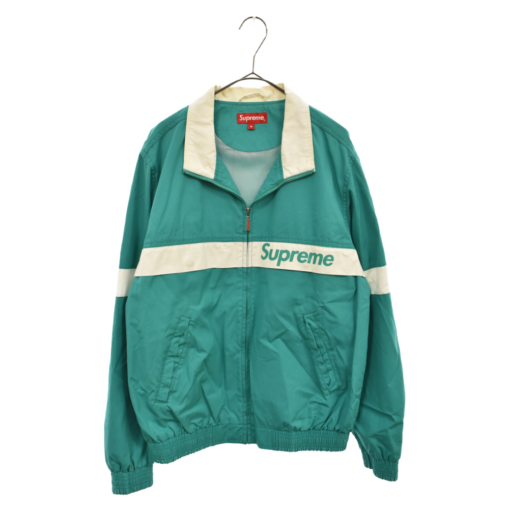 【海外 正規品】 シュプリーム 15SS Court Jacket ロゴプリントコートジャケット グリーン Mサイズ 【海外 正規品】 シュプリーム 15SS Court Jacket ロゴプリントコートジャケット グリーン Mサイズ