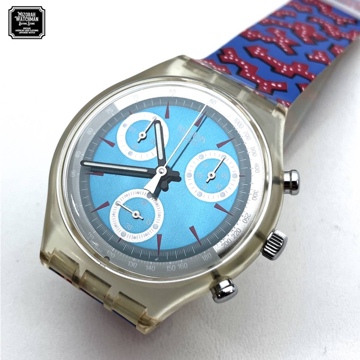 * Vintage Swatch Swatch chronograph WILD CARD wild card SCK100 1993(AG1992)