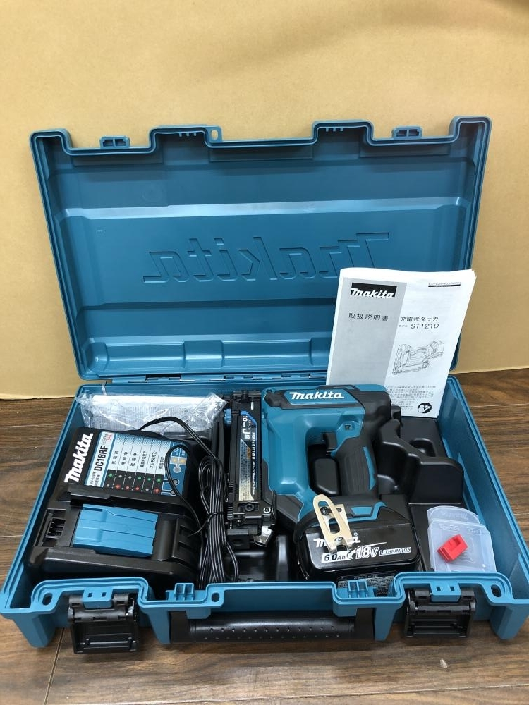 006□おすすめ商品□マキタ 充電式タッカ ST121DRG バッテリ1個充電