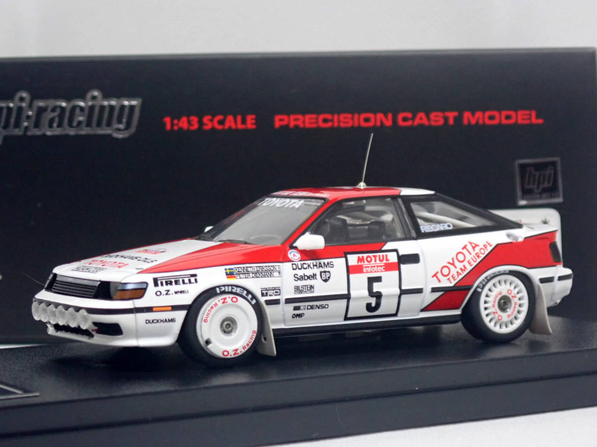 絶版 即決あり hpi 8083 1/43 トヨタ セリカ GT-Four #5 1988 絶版 即決あり hpi 8083 1/43 トヨタ セリカ GT-Four #5 1988