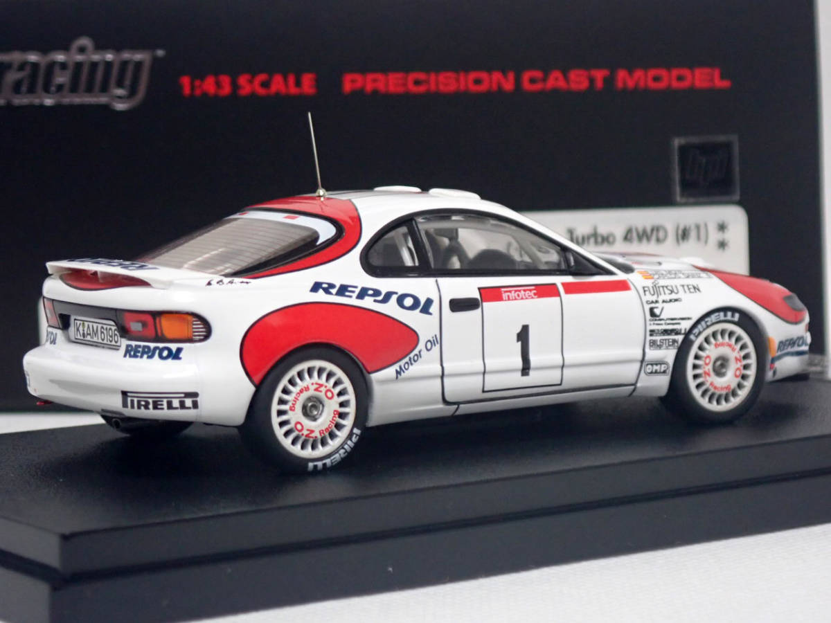 HPI racing 1/43 Toyota Celica Turbo 4WD トヨタ セリカ #1 1992 Tour de Corse 8018 デカール付の画像2