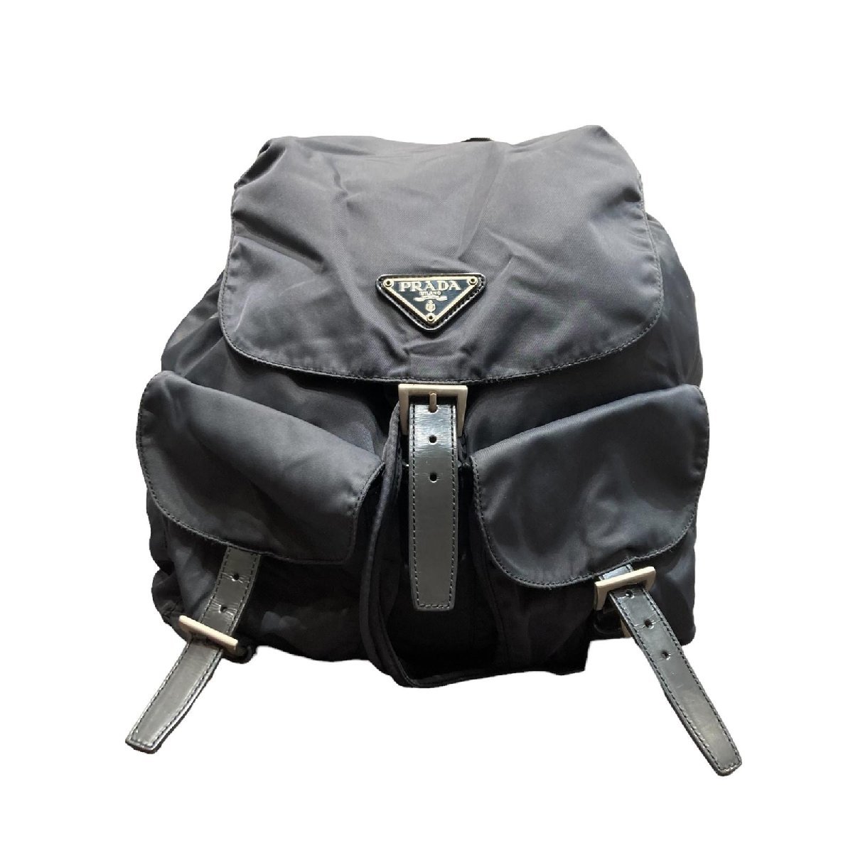 PRADA プラダ テスート ナイロン バックパック グレー系 B6677