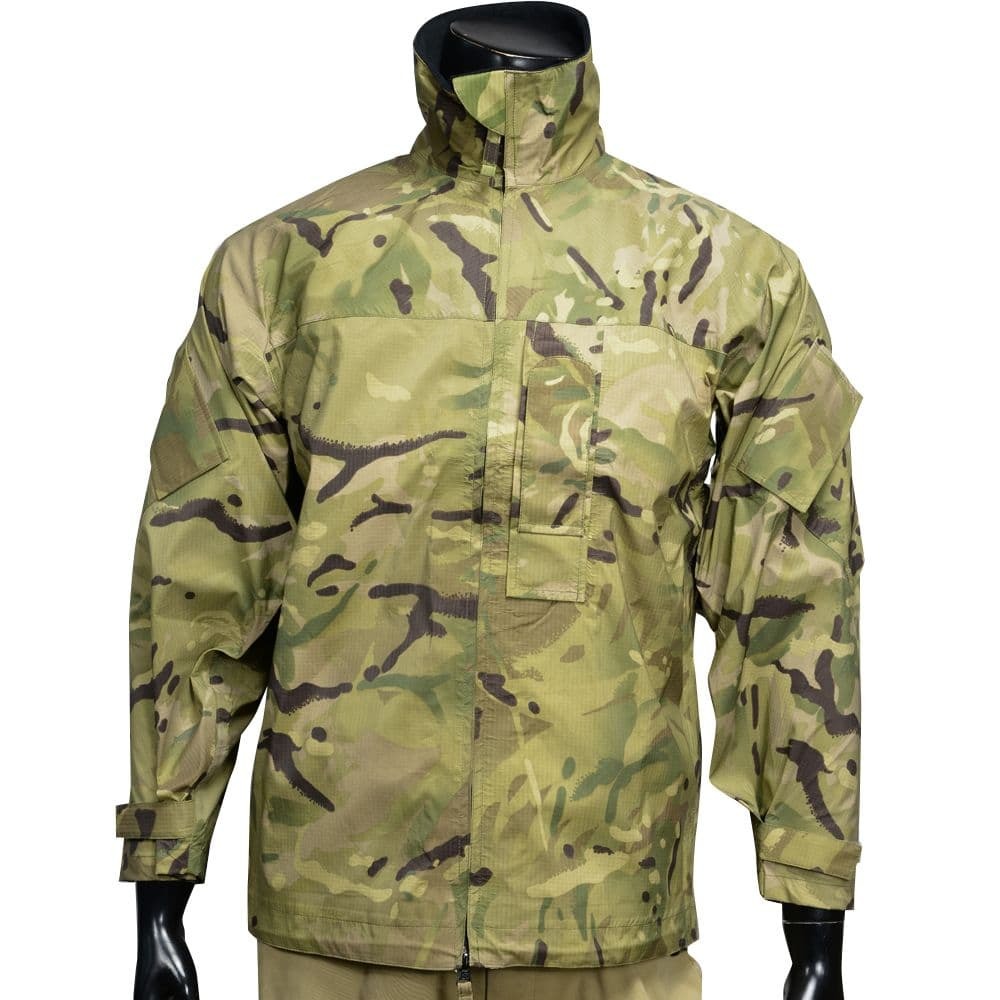 イギリス軍放出品 フィールドジャケット MTP迷彩柄 ナイロン製 防水 リップストップ生地 [ Mサイズ / 可 ]_画像1