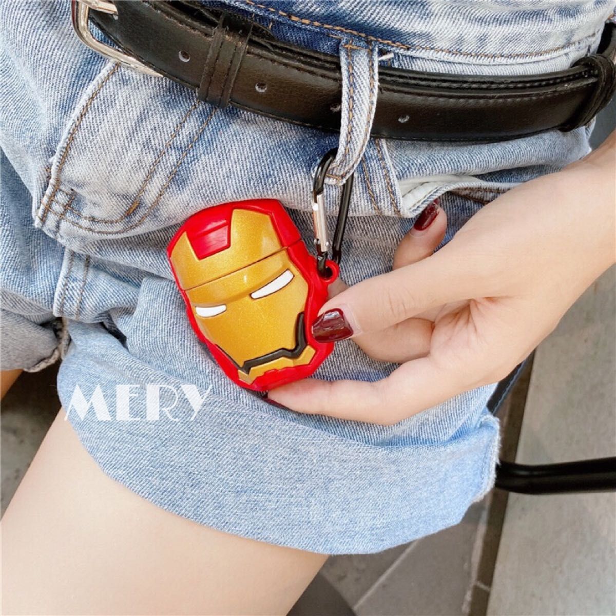 アベンジャーズ アイアンマン 3D Airpods 1/2 エアーポッズ ケース カバー