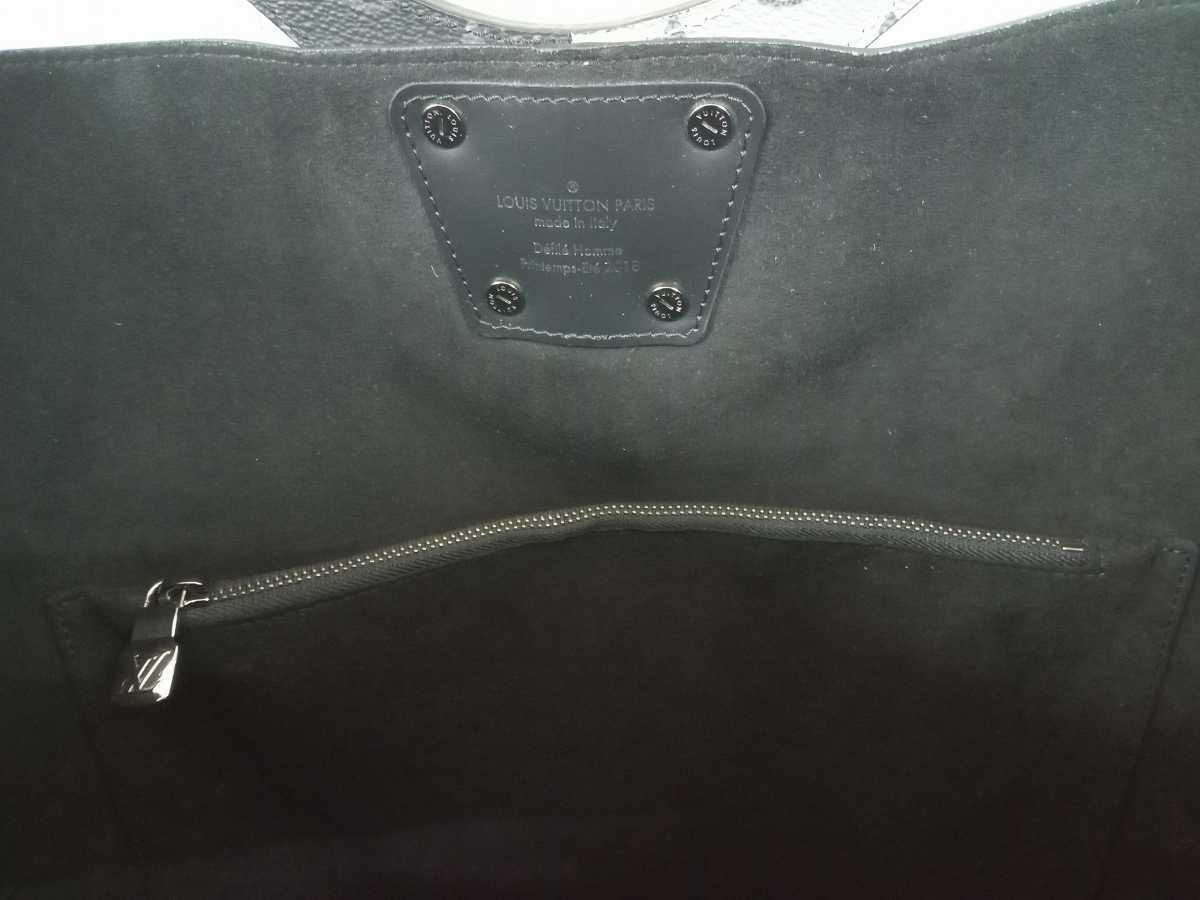 【正規品】超美品! LOUIS VUITTON Monogram ECLIPSE Split TOTE /ルイ・ヴィトン モノグラム エクリプス スプリット トート M43816_画像5