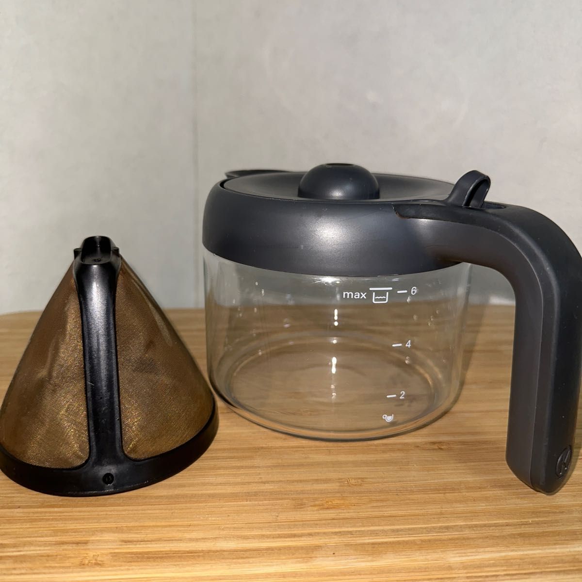 ガラスジャグ&ペーパーレスフィルター デロンギ(DeLonghi)kMix ガラスジャグ&ペーパーレスフィルター デロンギ(DeLonghi)kMix