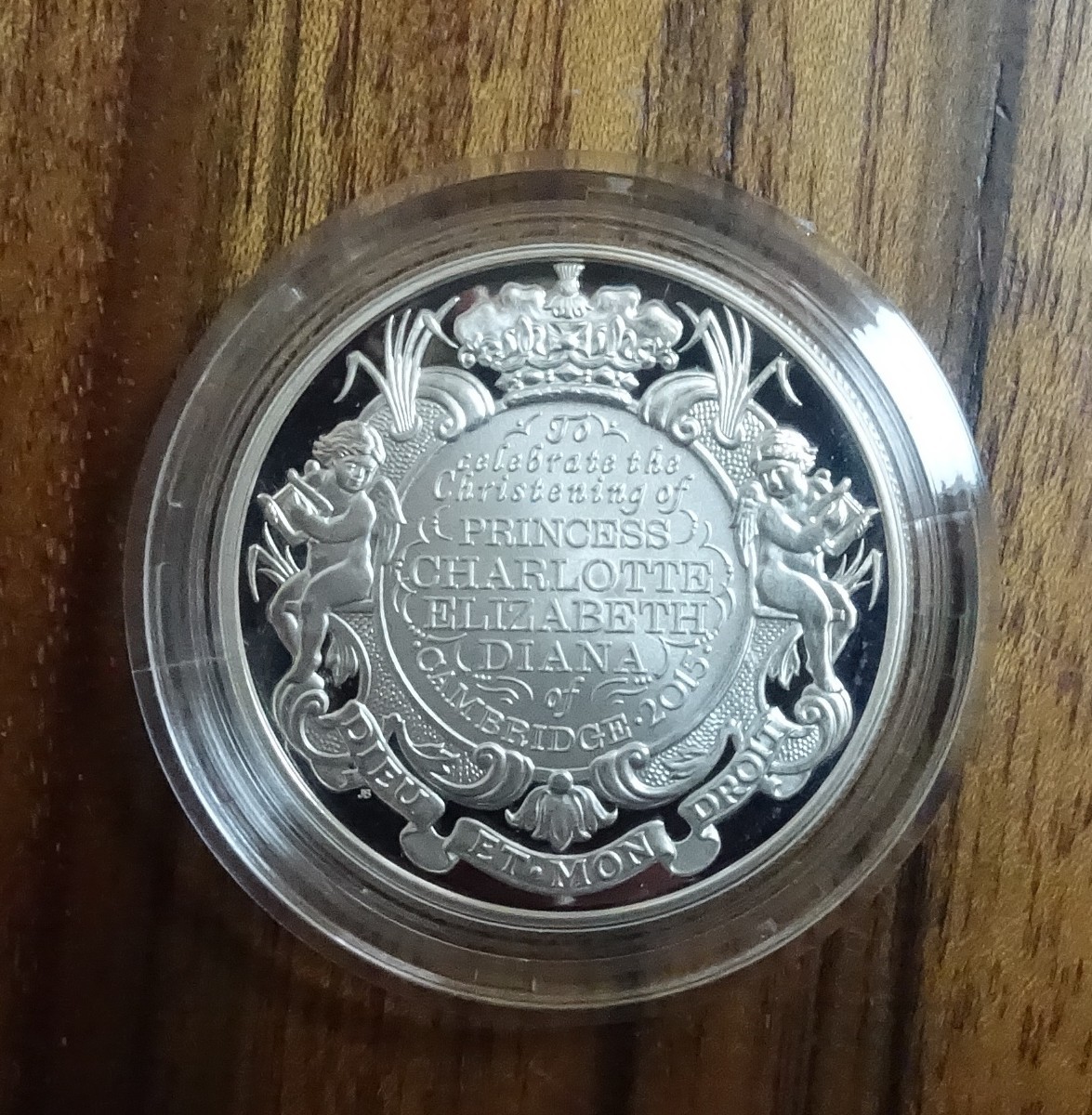 英国 シャルロット王女洗礼記念5ポンドプルーフ銀貨 2015年 イギリス UK