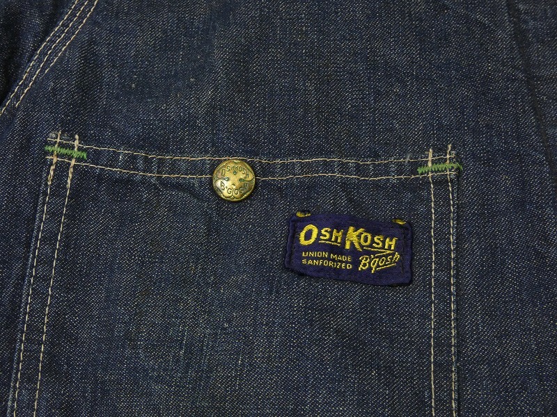 濃い 40s 50s ビンテージ OSH KOSH B'gosh オシュコシュ TROY 濃い 40s 50s ビンテージ OSH KOSH B'gosh オシュコシュ TROY