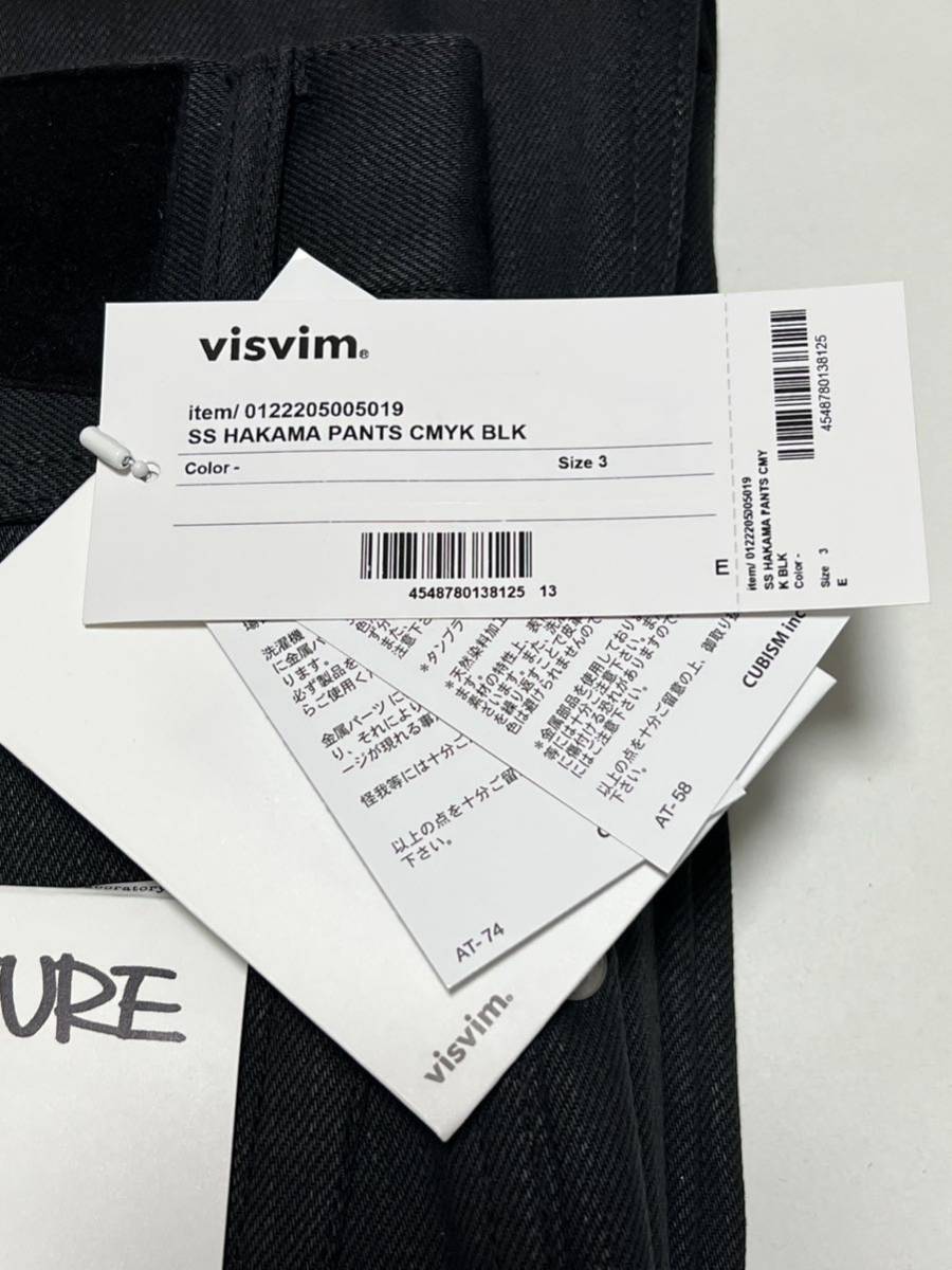 即完売 新作 22AW visvim SS HAKAMA PANTS CMYK BLK ビズビム 袴 即完売 新作 22AW visvim SS HAKAMA PANTS CMYK BLK ビズビム 袴