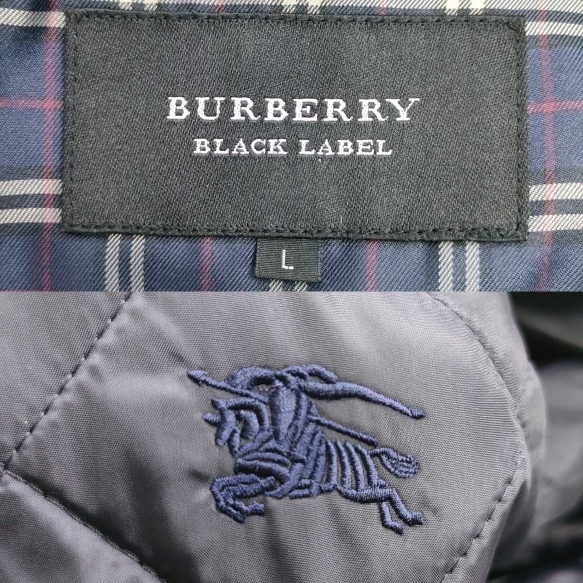 【極美品 L】バーバリーブラックレーベル 最高級 希少ワインレッドカラー ジャケット ライナー付き Burberry BLACKLABELアウター ブルゾン_画像5