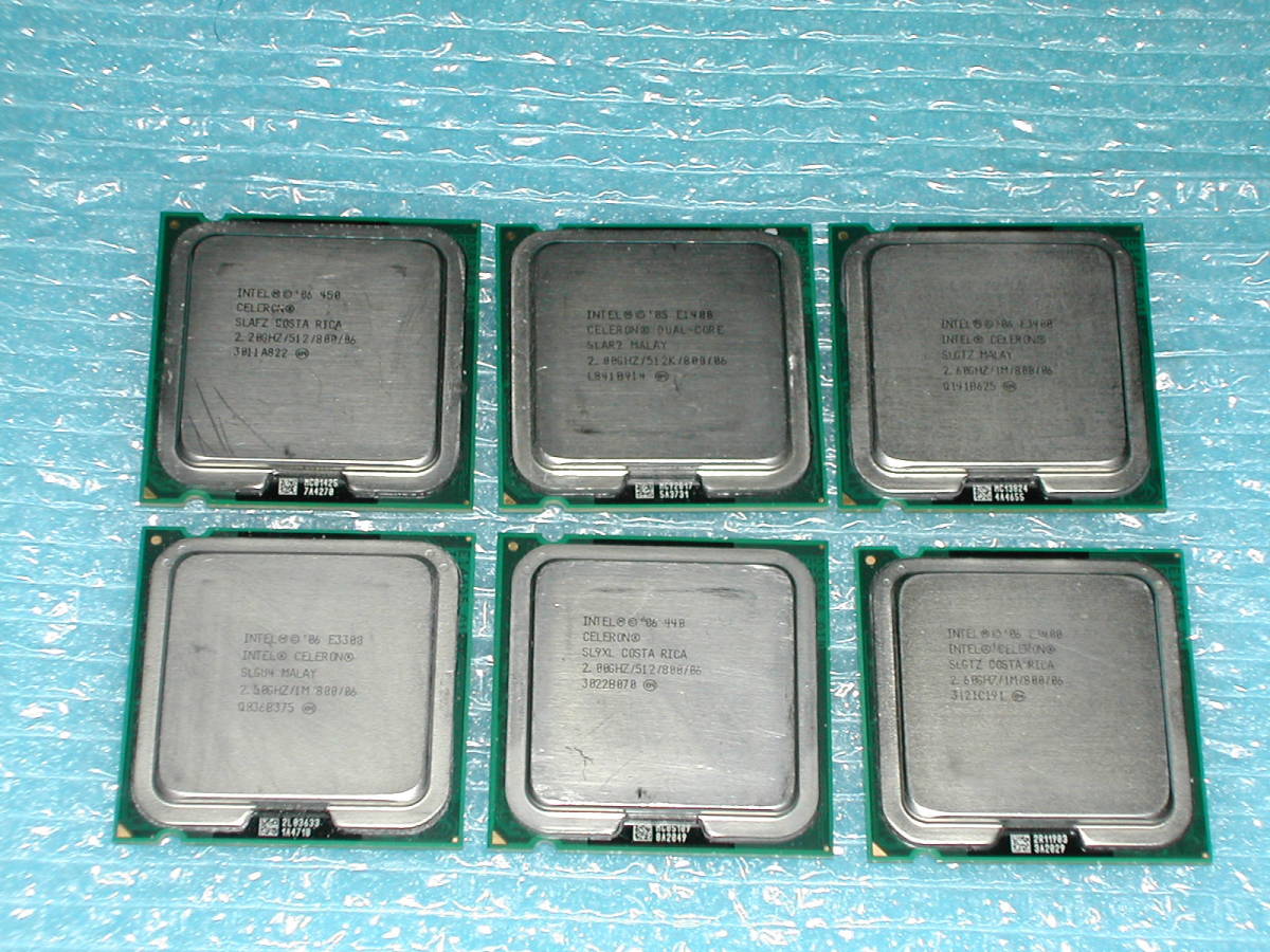 ジャンクCPUセット　古いCeleronの6枚セット　LGA775　03_画像1