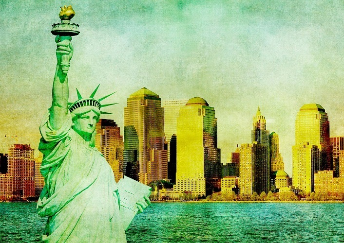 インテリアポスター アメリカン ニューヨーク 自由の女神 アートポスター A3サイズ as9_画像3