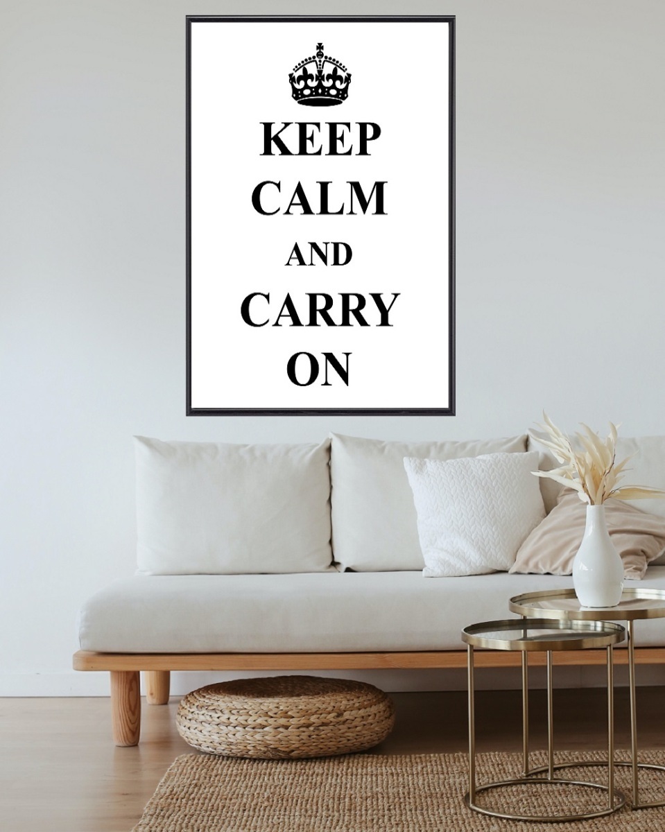 インテリアポスター ヴィンテージ Keep Calm and Carry On 平静を保ち普段の生活を続けよ A1サイズ ai3_画像2