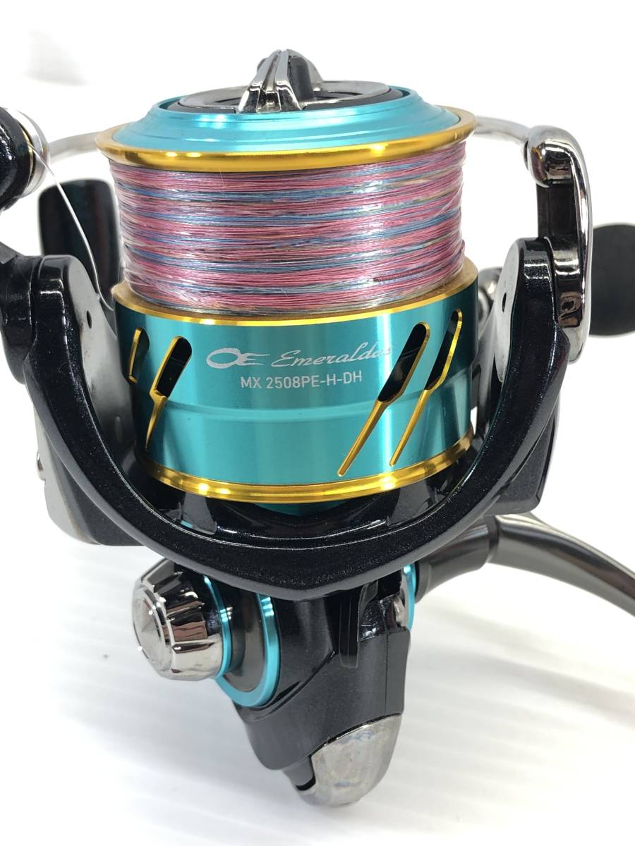 □DAIWA ダイワ 17 エメラルダス MX 2508PE-H-DH ダブルハンドル エギング□_画像8