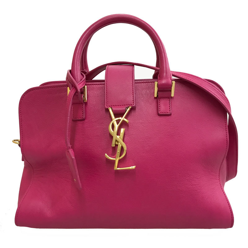 イヴ・サンローラン YVES SAINT LAURENT ショルダーバッグ ロゴ カバス