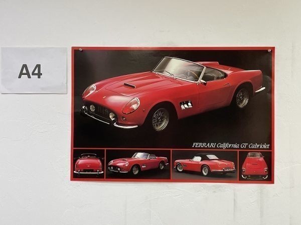 P04*05 / 【 未使用 】フェラーリ・カリフォルニアGT カブリオレ Ferrari　ポスター　約91㎝×60.8㎝　レア品_画像2
