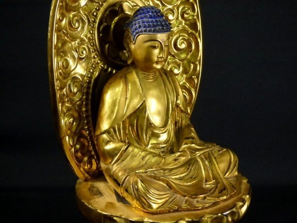 人気定番の 仏像 釈迦如来坐像 金彩 - channa.id