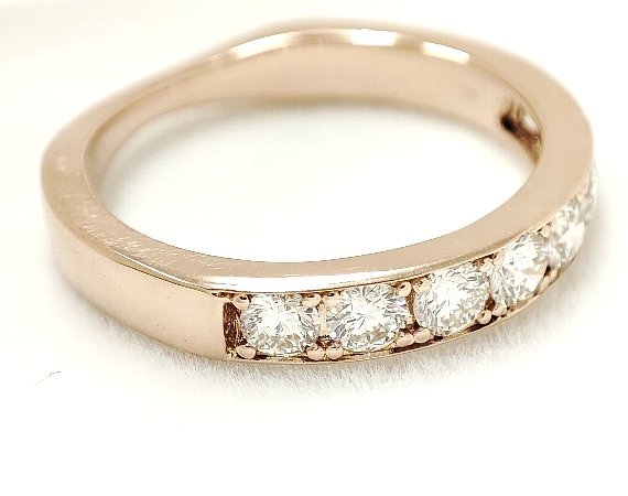 現品限り一斉値下げ! Y8572☆天然ダイヤモンド 0.50ct☆K18PG 約3.0g