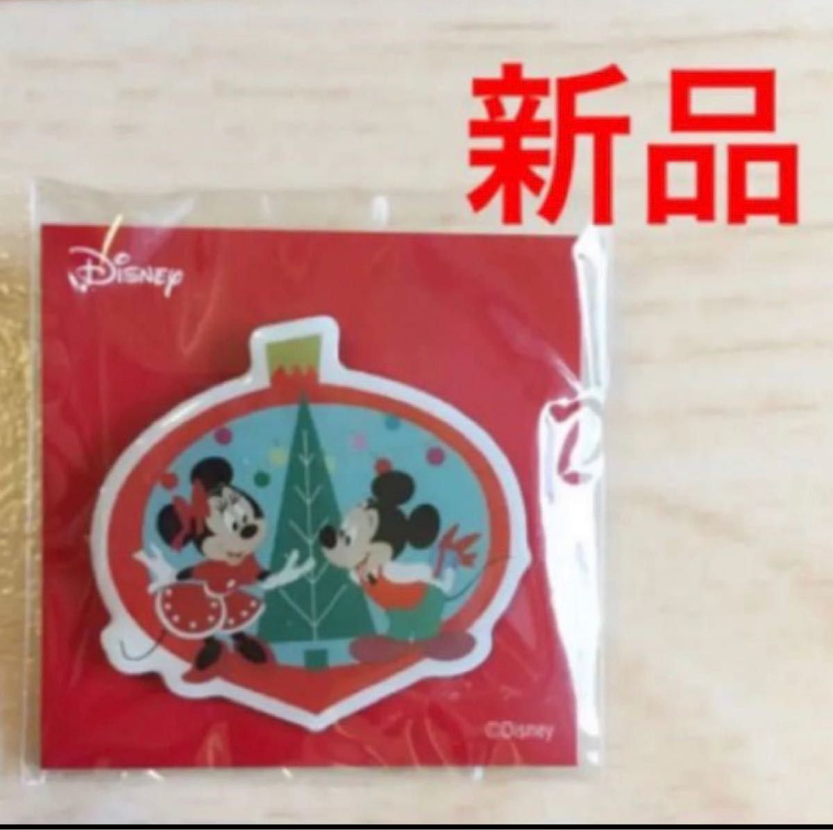 【新品】ディズニー　クリスマス　ピンバッジ ミッキー　ミニー  同梱割引有り　他デザイン有