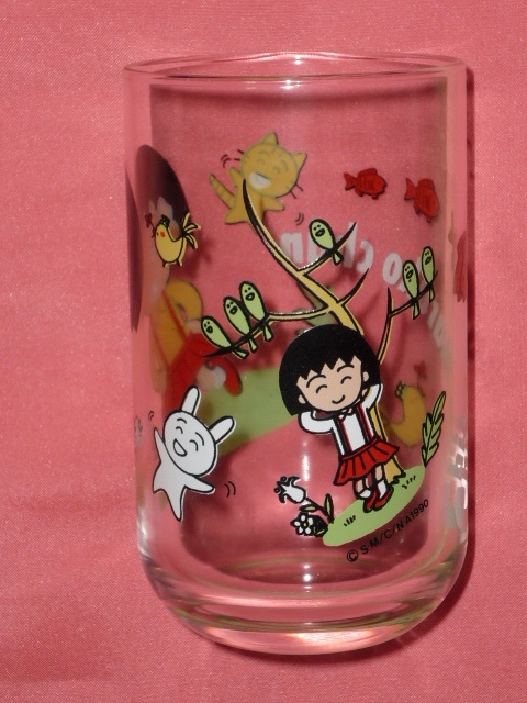 激レア レトロ １９９０年 ちびまる子ちゃん キャラクター グラス